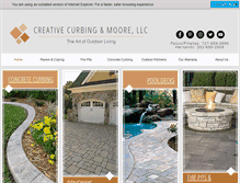 Tablet Screenshot of creativecurbing.biz